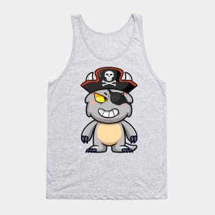 Baby Monster Grey Pirate Tank Top